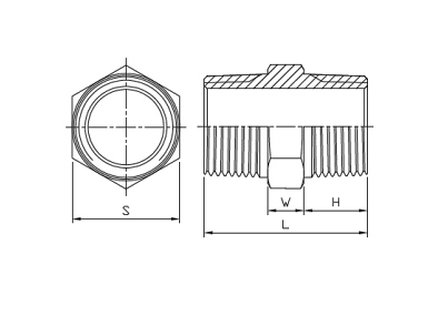 ASME B16.11 Threaded Hex Nipple