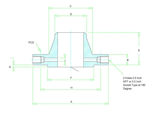 ASME/ANSI B16.36 Orifice Flange Dimensions