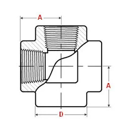 ASME B16.11 Threaded Cross