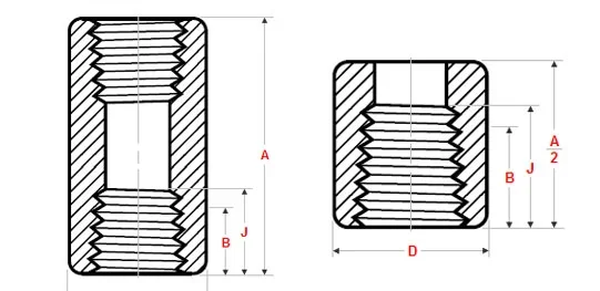 ASME B16.11 Threaded Full and Half Couplings