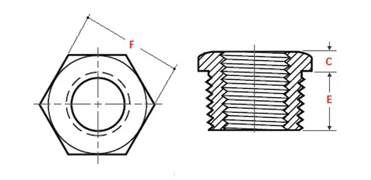 ASME B16.11 Threaded Bushings