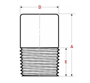 ASME B16.11 Threaded Round Head Plug