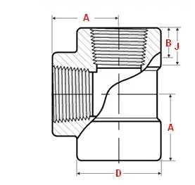 ASME B16.11 Threaded Tees